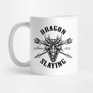 DnD Design Dragon Slaying Since 1974 Mug